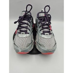 Mizuno Wave Prophecy 8 Lace Up Running Shoes Women's US 8.5 Silver Navy Pink